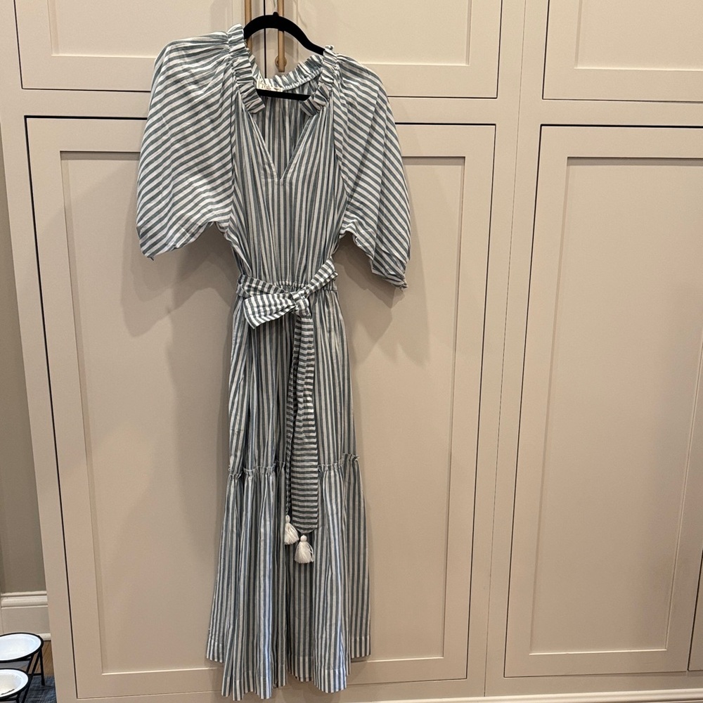 Mille Astrid Blue and White Striped Dress